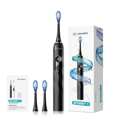 Meriden, Smart+, szczoteczka soniczna z wyświetlaczem LED, 5 trybów mycia, czarna
