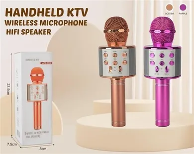 Merkpol, bezprzewodowy mikrofon do karaoke z głośnikiem, 1 szt.