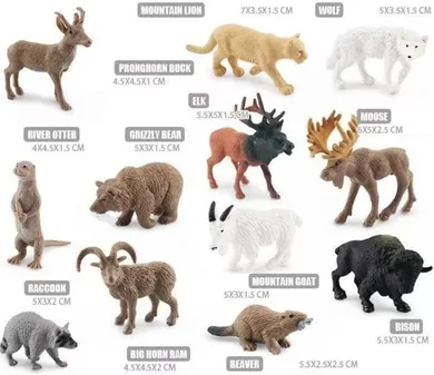 Merkpol, dzikie zwierzęta Ameryki Północnej, zestaw figurek