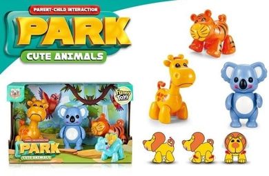 Merkpol, dzikie zwierzęta, zestaw figurek, 3 szt.