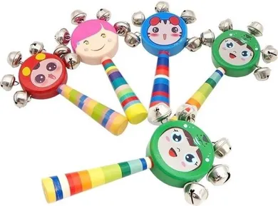 Merkpol, grzechotka drewniana, 1 szt.