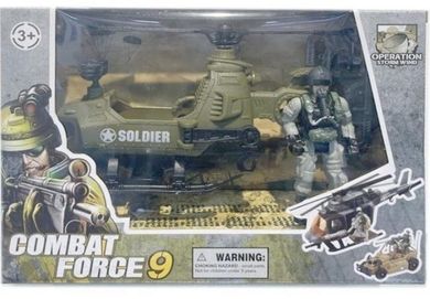 Merkpol, helikopter wojskowy, zestaw z akcesoriami