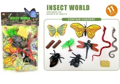 Merkpol, insekty, zestaw figurek, 11 szt.
