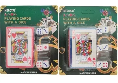 Merkpol, karty i kości do gry