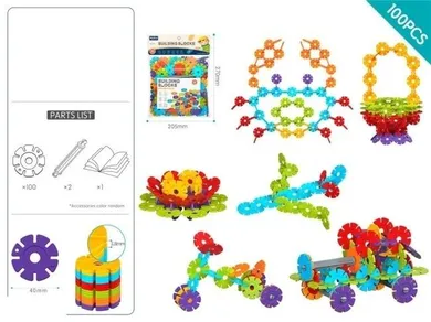Merkpol, klocki konstrukcyjne, 100 elementów