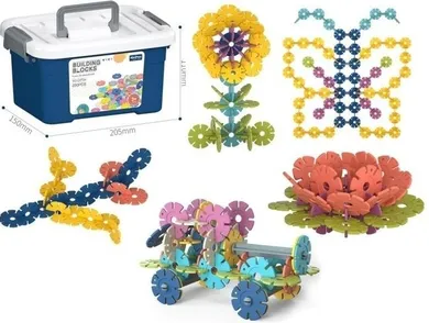 Merkpol, klocki konstrukcyjne, 200 elementów
