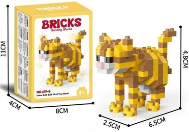 Merkpol, kot, klocki konstrukcyjne, 150 elementów