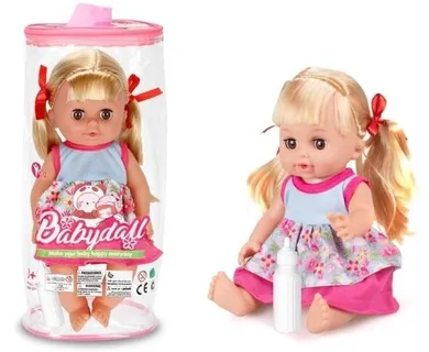 Merkpol, lalka bobas z butelką, 35 cm
