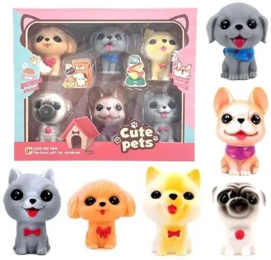 Merkpol, pieski, zestaw figurek, 6 szt.