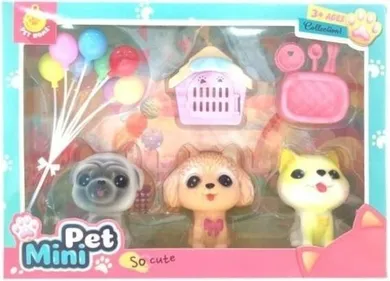 Merkpol, pieski, zestaw figurek z akcesoriami