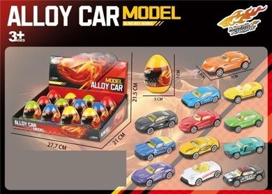 Merkpol, pojazd metalowy, resorak w jajku, 1 szt.