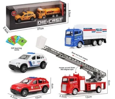 Merkpol, pojazd metalowy, z kartami 2 szt.