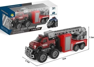 Merkpol, terenówka, pojazd metalowy z przyczepą