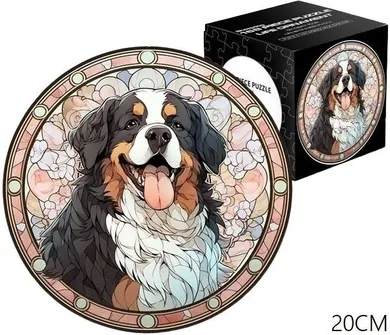 Merkpol, Witraż, Pies, puzzle, 168 elementów