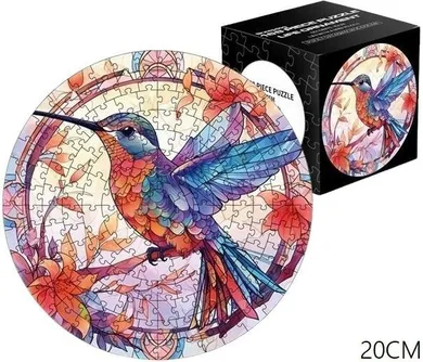 Merkpol, Witraż, Ptak, puzzle, 168 elementów