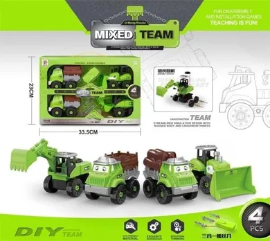 Merkpol, zestaw 4 aut do rozkręcania