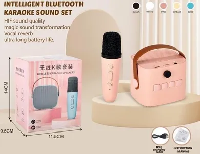 Merkpol, zestaw do karaoke, mikrofon z głośnikiem, 1 szt.
