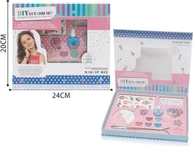 Merkpol, zestaw do makijażu z naklejkami, mała syrenka