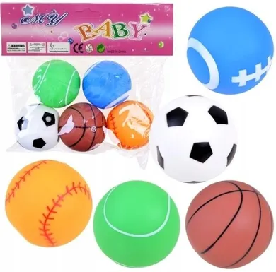 Merkpol, zestaw miękkich piłek, 5 szt.