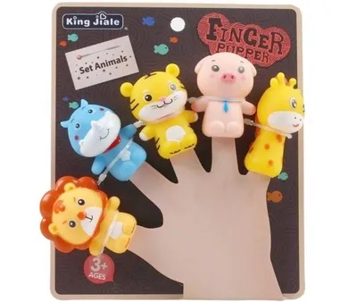 Merkpol, zestaw pacynek, zwierzęta, 5 szt.