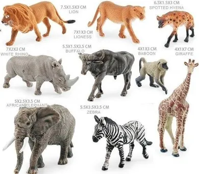 Merkpol, zwierzęta Afryki, zestaw figurek