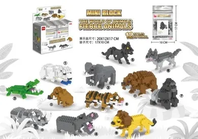 Merkpol, zwierzęta, klocki konstrukcyjne, 1 szt.