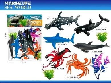 Merkpol, zwierzęta morskie, zestaw figure, 6 szt.