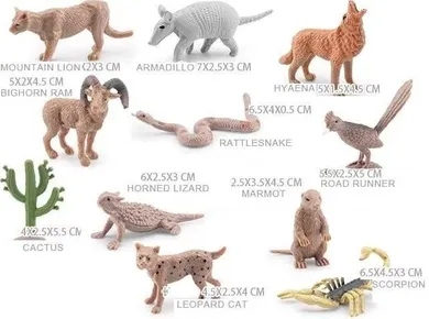 Merkpol, zwierzęta pustynne, zestaw figurek
