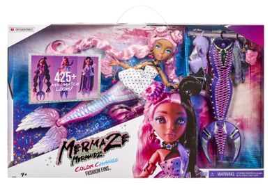 Mermaze Mermaidz, Syrenka, lalka modowa zmieniająca kolor, teal