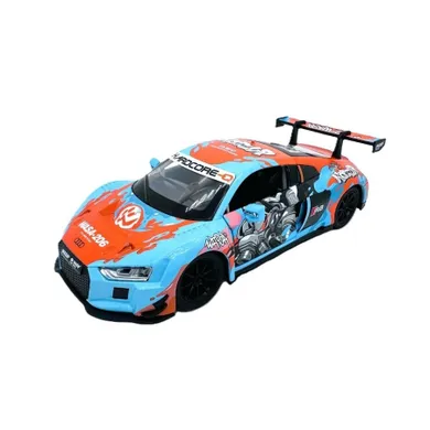 Metal Speed Zone, Audi R8 LMS with wasa, pojazd, model metalowy, niebieski, 1:24