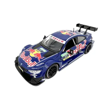 Metal Speed Zone, BMW M4 DTM with RedBull, pojazd, model metalowy, niebieski, 1:24