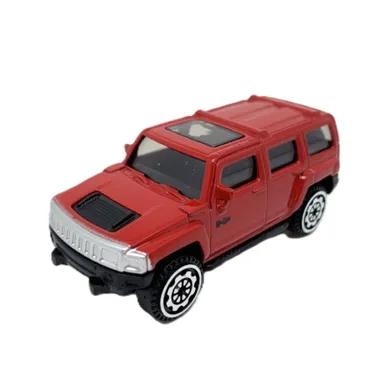 Metal Speed Zone, Hummer H3, pojazd, model metalowy, czerwony, 1:64