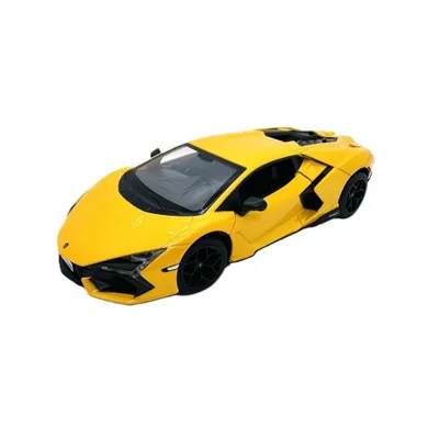 Metal Speed Zone, Lamborghini Revuelto, pojazd, model metalowy, żółty, 1:24