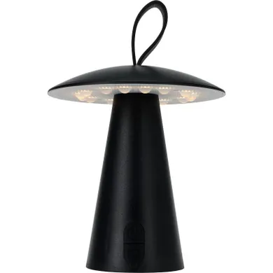 Metalowa lampa stołowa, grzybek led, 15-17 cm