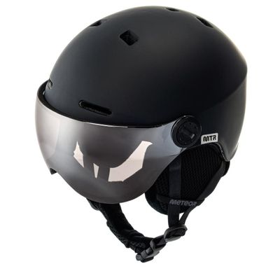 Meteor, Falven, kask narciarski, czarny, rozmiar 58-61 cm