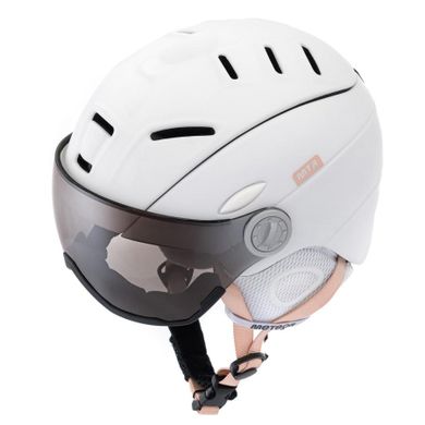 Meteor, Holo, kask narciarski, biały, rozmiar 53-55 cm