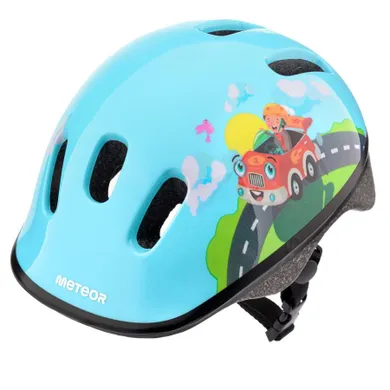 Meteor, kask rowerowy, rozmiar XS, 44-48 cm, Firefighter, KS06