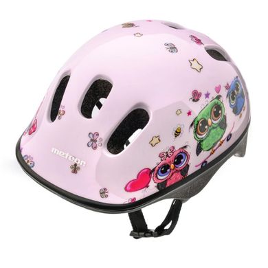 Meteor, kask rowerowy, S 48-52 cm, Little owl