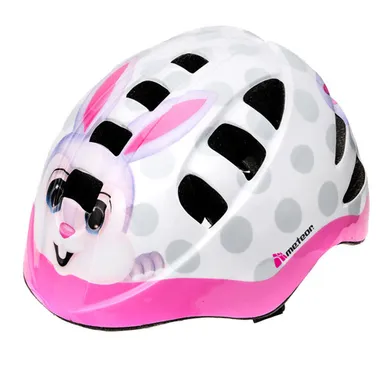 Meteor, MA-2 Bunny, kask rowerowy, rozmiar S, 48-52 cm