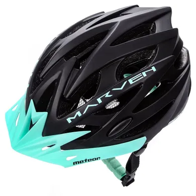 Meteor, Marven, kask rowerowy, rozmiar M, 55-58 cm, czarno-niebieski