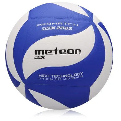 Meteor, Max 2000, piłka do siatkówki, biało-niebieska