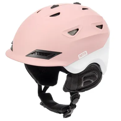 Meteor, Montara, kask narciarski, biało-różowy, rozmiar 58-61 cm