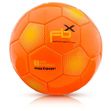 Meteor, piłka nożna, FBX, rozmiar 1, pomarańczowa