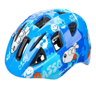 Meteor, PNY11, kask ochronny, in-mold, dogs, niebieski, rozmiar 43-48 cm