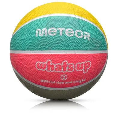 Meteor, What's up, piłka koszykowa, pastelowy, rozmiar 1