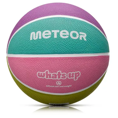 Meteor, What's up, piłka koszykowa, pastelowy, rozmiar 4