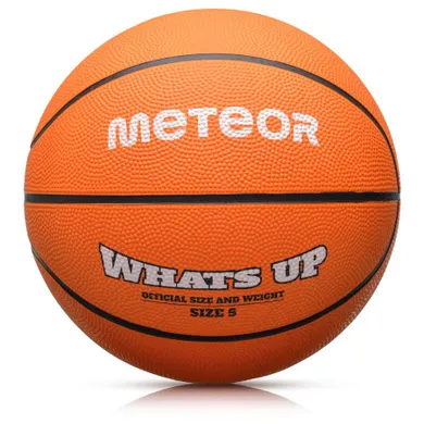 Meteor, What's up, piłka koszykowa, pomarańczowy, rozmiar 5