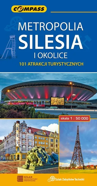 Metropolia Silesia i okolice. Mapa turystyczna