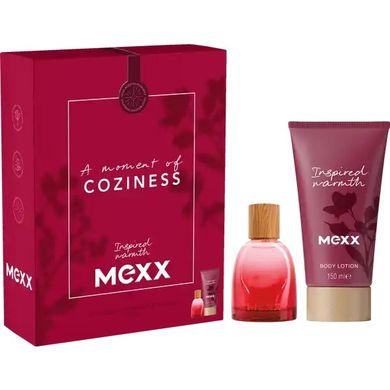 Mexx, Inspired Warmth Woman, zestaw: woda perfumowana, spray, 30 ml + balsam do ciała, 150 ml