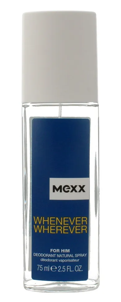 Mexx, Whenever Wherever for Him, dezodorant naturalny, spray, 75 ml